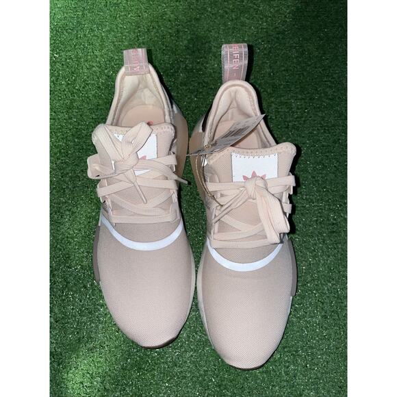 Adidas Women's NMD R1 Running Shoes Light Pink/Brown Quartz #HQ4279 Size 7 - Picture 5 of 9